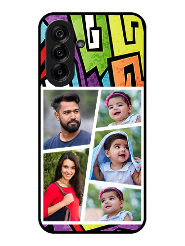Custom Galaxy A36 5G Custom Glass Phone Case - Graffiti Pattern Design
