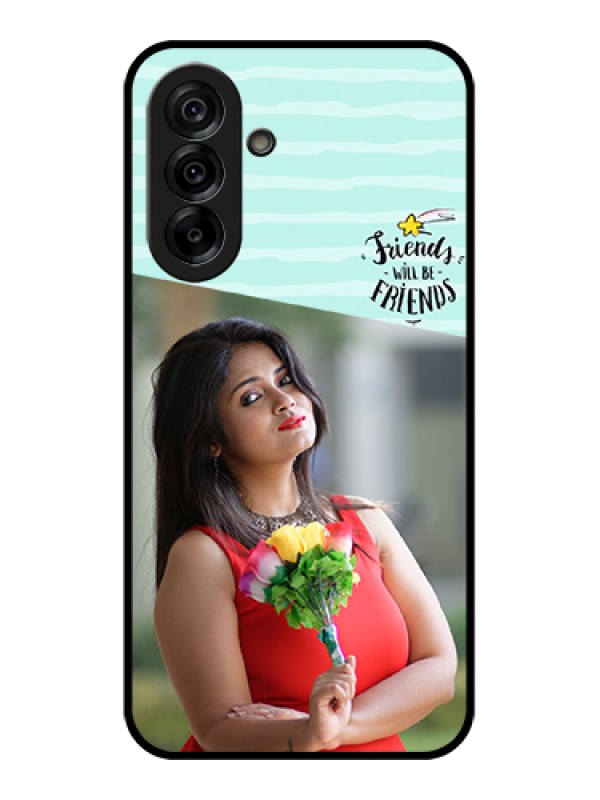 Custom Galaxy A36 5G Custom Glass Phone Case - Friends Picture Icon Design