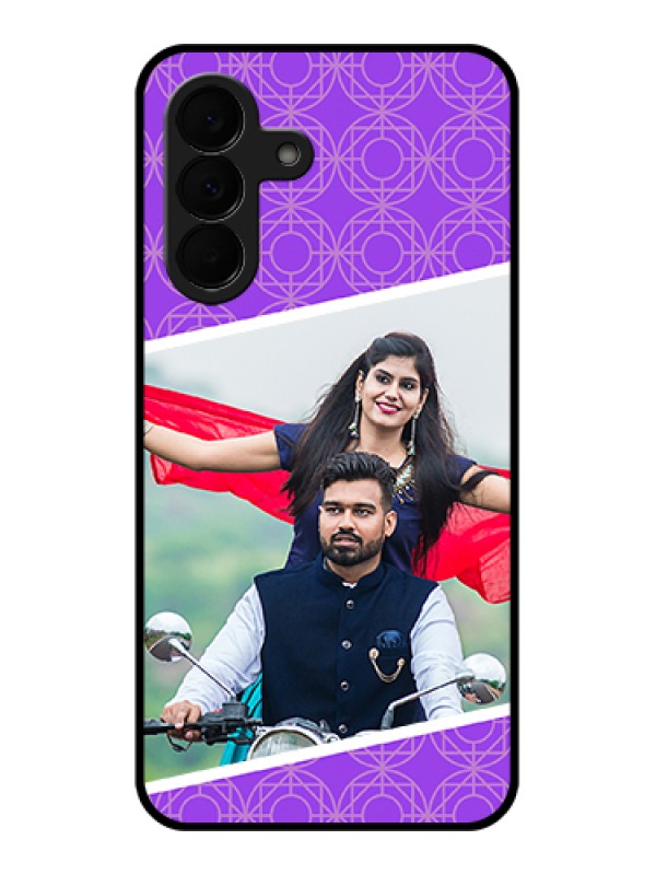 Custom Samsung Galaxy A37 5G Custom Glass Phone Case - Violet Color Pattern Design