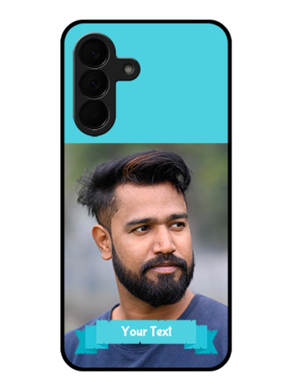 Custom Samsung Galaxy A37 5G Custom Glass Phone Case - Blue Color Design