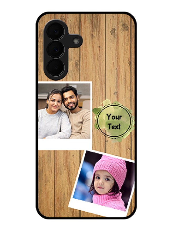 Custom Samsung Galaxy A37 5G Custom Glass Phone Case - Wooden Texture Design