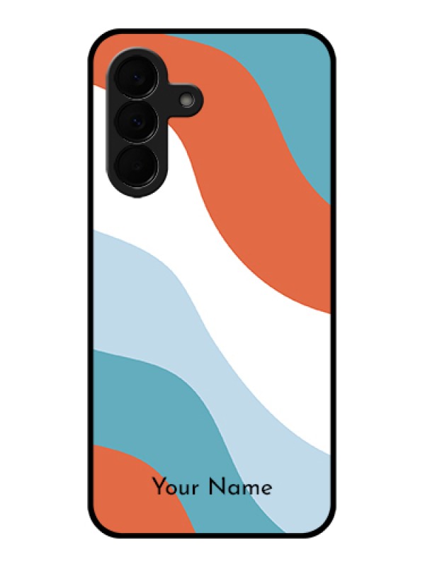 Custom Samsung Galaxy A37 5G Custom Glass Phone Case - Coloured Waves Design