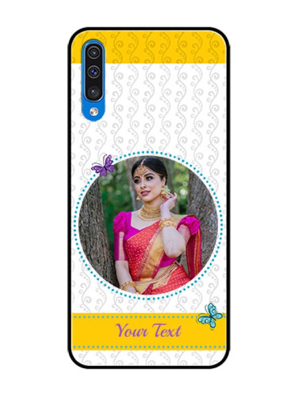 Custom Samsung Galaxy A50 Custom Glass Mobile Case  - Girls Premium Case Design