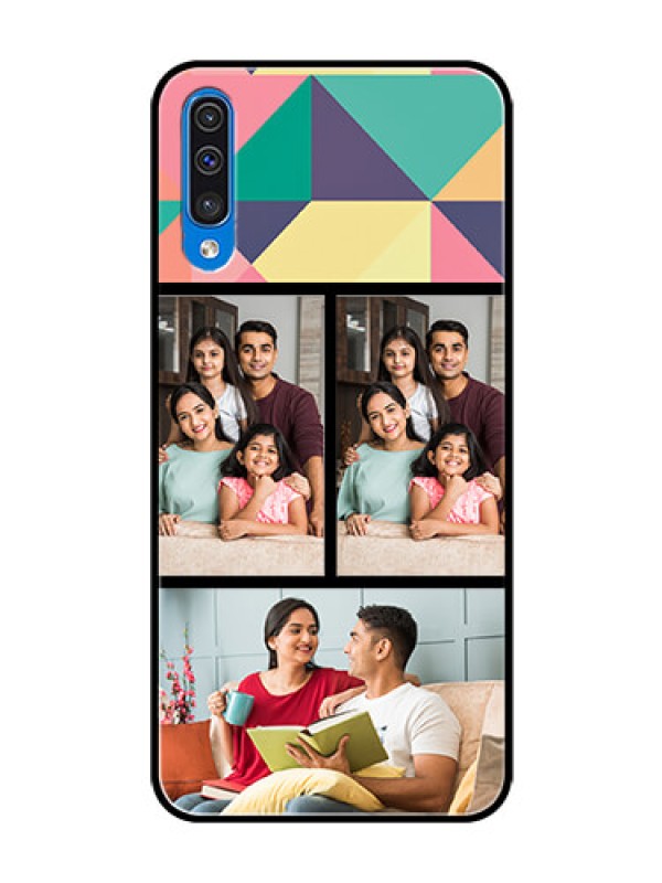 Custom Samsung Galaxy A50 Custom Glass Phone Case  - Bulk Pic Upload Design