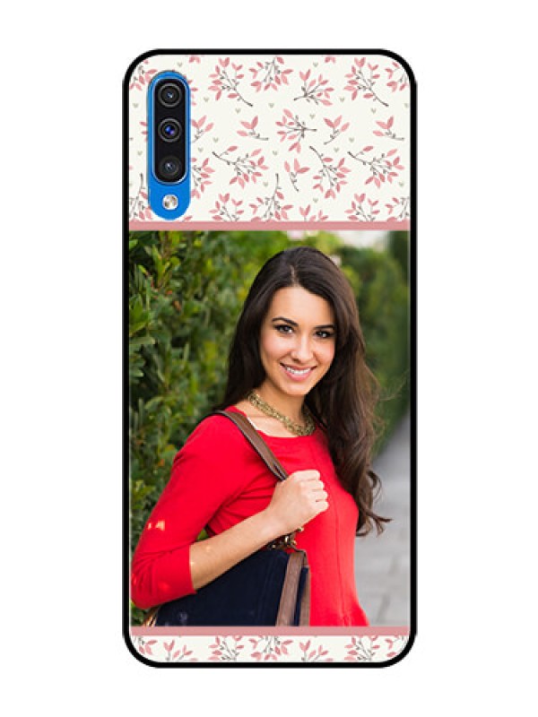 Custom Samsung Galaxy A50 Custom Glass Phone Case  - Premium Floral Design