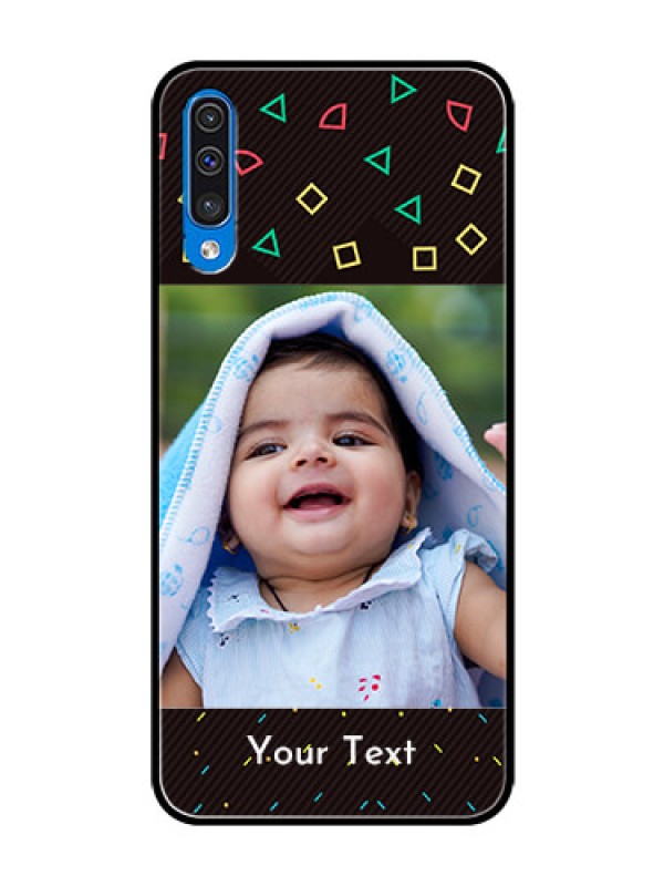 Custom Samsung Galaxy A50 Custom Glass Phone Case  - with confetti birthday design