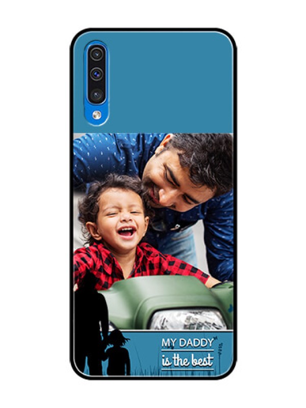 Custom Samsung Galaxy A50 Custom Glass Mobile Case  - Best dad design 