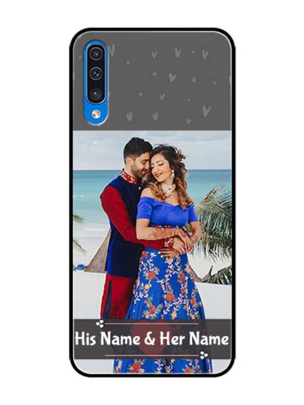 Custom Samsung Galaxy A50 Custom Glass Mobile Case  - Buy Love Design with Photo Online