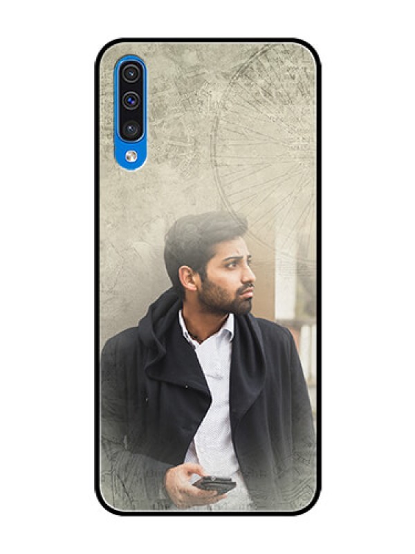 Custom Samsung Galaxy A50 Custom Glass Phone Case  - with vintage design