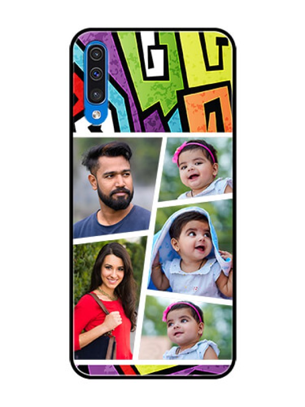 Custom Samsung Galaxy A50s Custom Glass Phone Case  - Graffiti pattern Design
