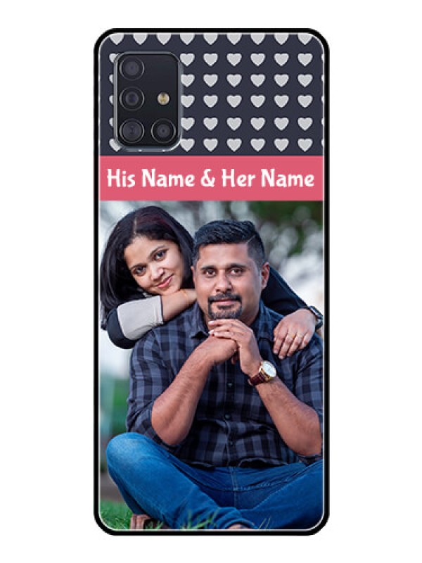 Custom Galaxy A51 Custom Glass Mobile Case  - Love Symbols Design