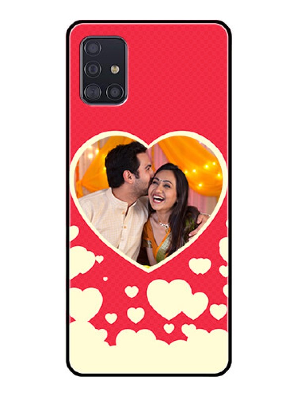 Custom Galaxy A51 Custom Glass Mobile Case  - Love Symbols Phone Cover Design