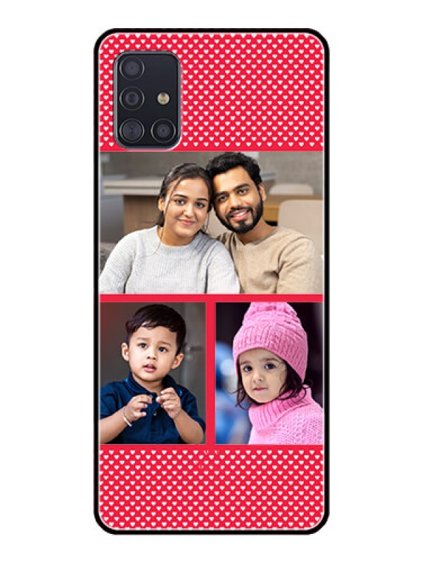 Custom Galaxy A51 Personalized Glass Phone Case  - Bulk Pic Upload Design