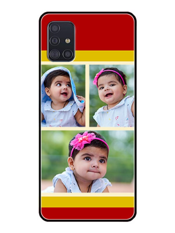Custom Galaxy A51 Custom Glass Mobile Case  - Multiple Pic Upload Design