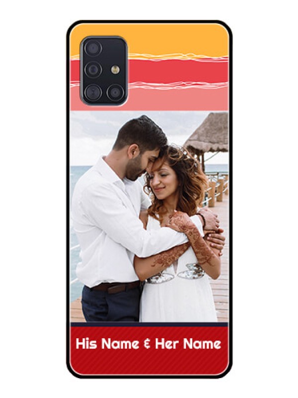 Custom Galaxy A51 Custom Glass Mobile Case  - Colorful Case Design