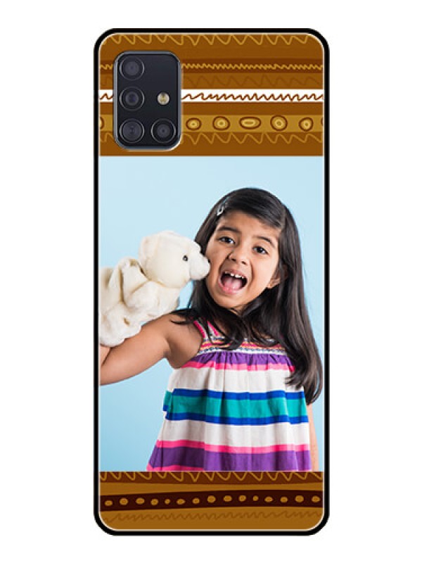 Custom Galaxy A51 Custom Glass Phone Case  - Friends Picture Upload Design 