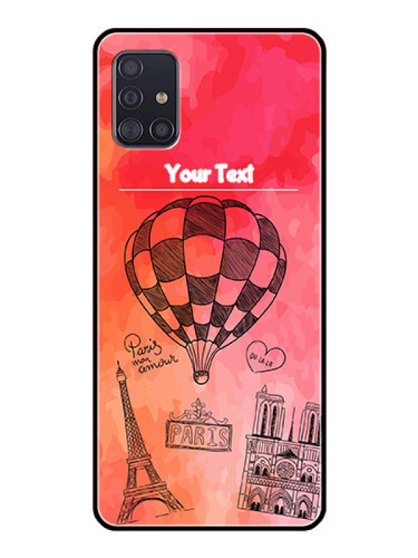 Custom Galaxy A51 Custom Glass Phone Case  - Paris Theme Design