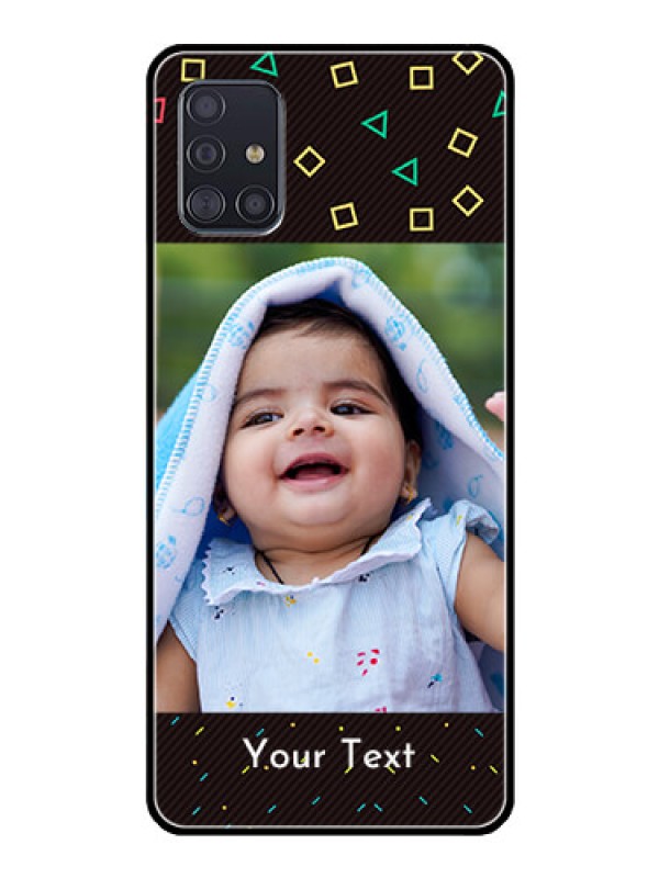 Custom Galaxy A51 Custom Glass Phone Case  - with confetti birthday design