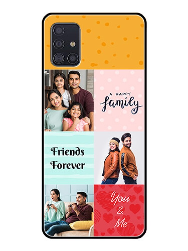 Custom Galaxy A51 Personalized Glass Phone Case  - Images with Quotes Design