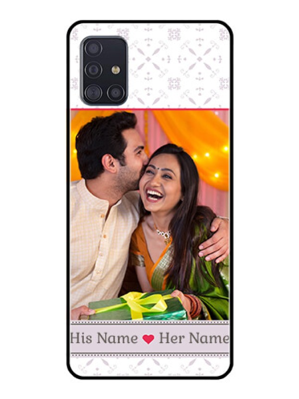 Custom Galaxy A51 Custom Glass Mobile Case  - with Photo and Ethnic Design