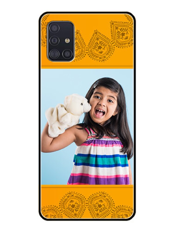 Custom Galaxy A51 Personalized Glass Phone Case  - Photo Wedding Design 