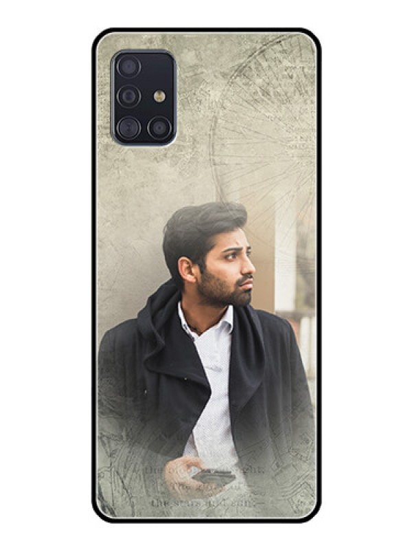 Custom Galaxy A51 Custom Glass Phone Case  - with vintage design