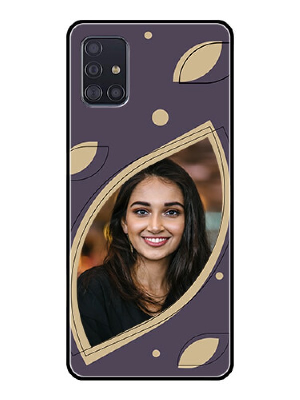Custom Galaxy A51 Custom Glass Mobile Case - Falling Leaf Design