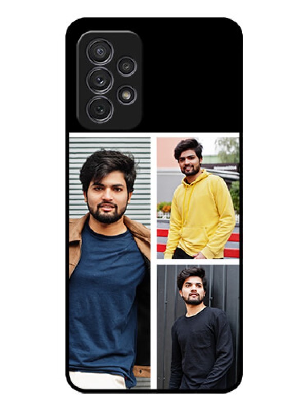 Custom Galaxy A52 Photo Printing on Glass Case - Upload Multiple Picture Design