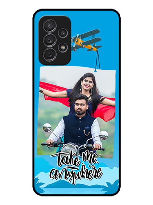 Custom Galaxy A52s 5G Custom Glass Mobile Case - Traveller Design 