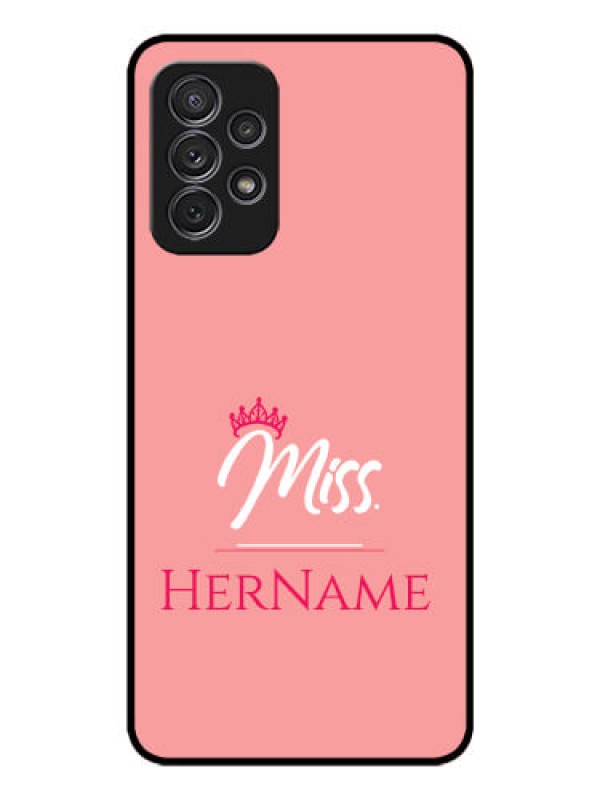 Custom Galaxy A52s 5G Custom Glass Phone Case Mrs with Name