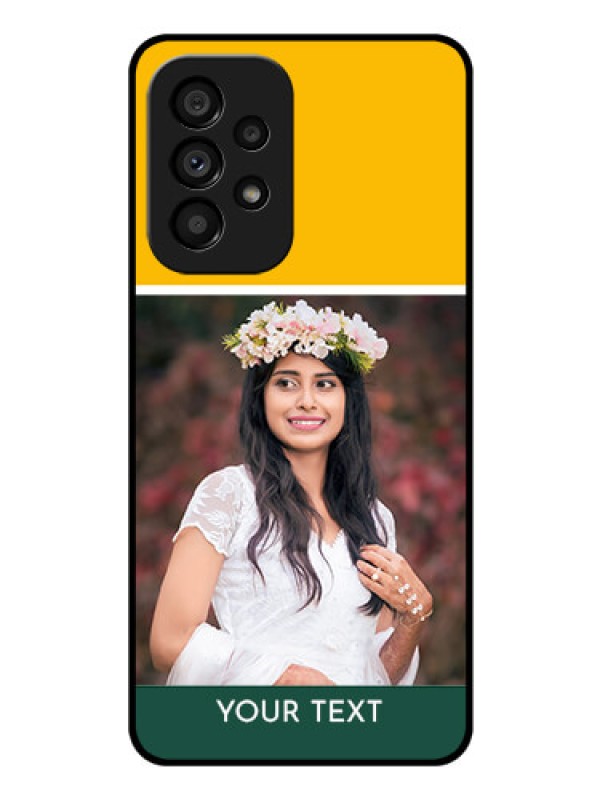 Custom Galaxy A53 5G Photo Printing on Glass Case - Love You Design