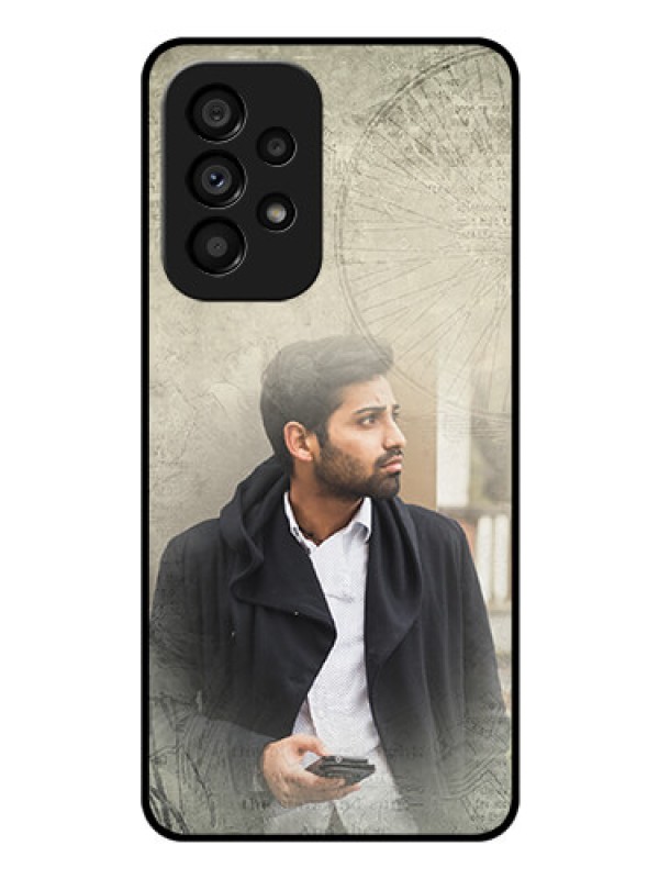 Custom Galaxy A53 5G Custom Glass Phone Case - with vintage design