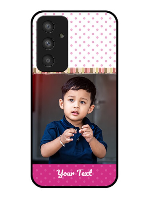 Custom Galaxy A54 5G Photo Printing on Glass Case - Cute Girls Cover Design