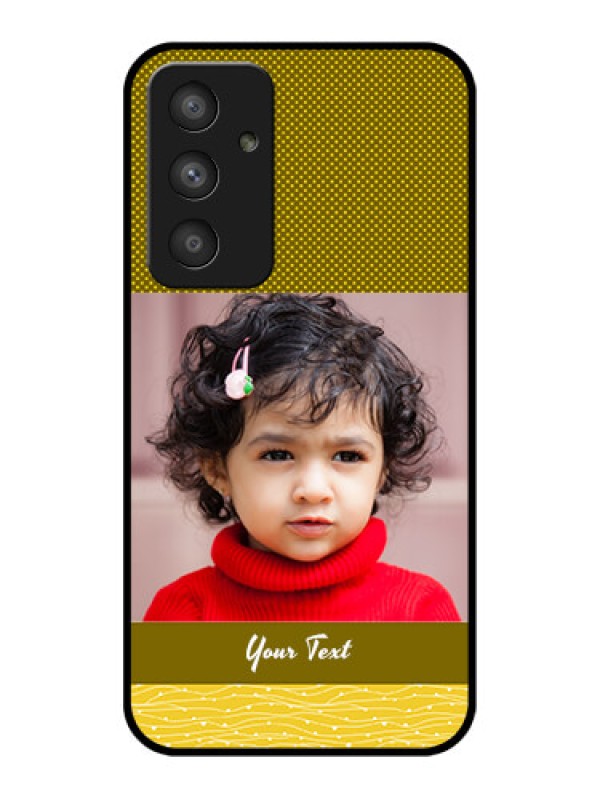 Custom Galaxy A54 5G Custom Glass Phone Case - Simple Green Color Design