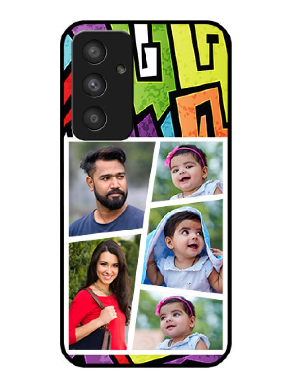 Custom Galaxy A54 5G Custom Glass Phone Case - Graffiti pattern Design