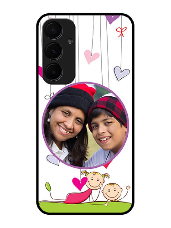 Custom Samsung Galaxy A55 5G Custom Glass Phone Case - Cute Kids Phone Case Design