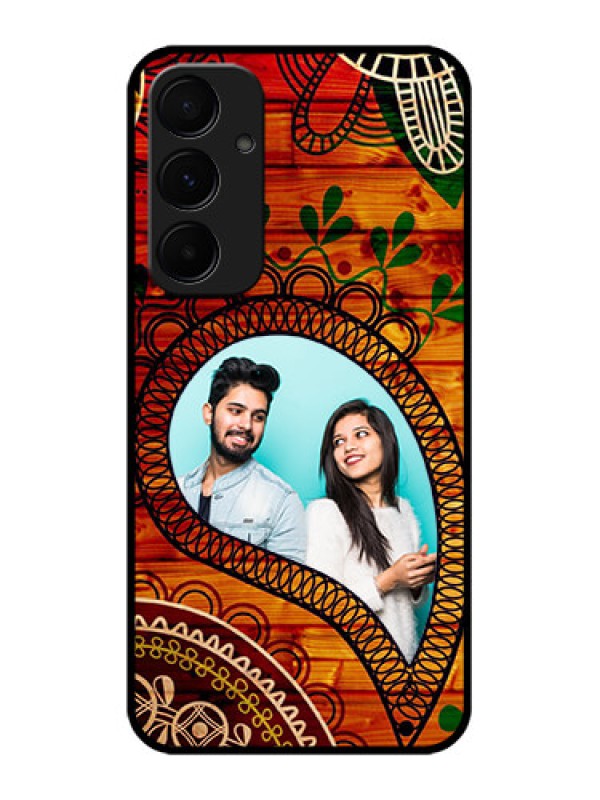 Custom Samsung Galaxy A55 5G Custom Glass Phone Case - Abstract Colorful Design