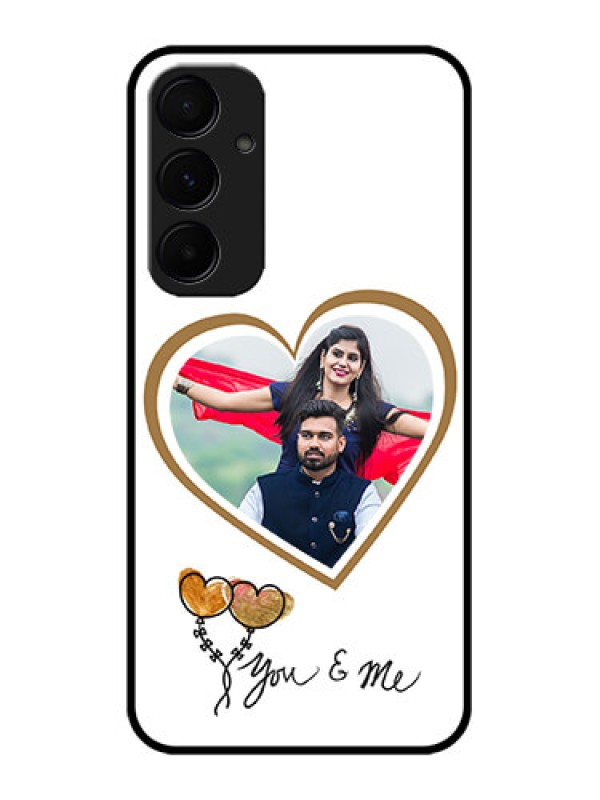 Custom Samsung Galaxy A55 5G Custom Glass Phone Case - You & Me Design