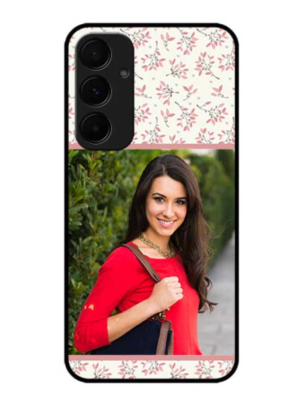 Custom Samsung Galaxy A55 5G Custom Glass Phone Case - Stunning Floral Design