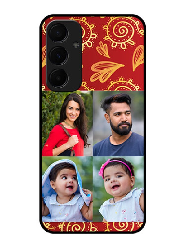 Custom Samsung Galaxy A55 5G Custom Glass Phone Case - 4 Image Traditional Design