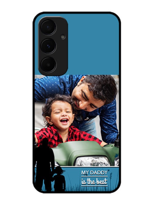 Custom Samsung Galaxy A55 5G Custom Glass Phone Case - Best Dad Design