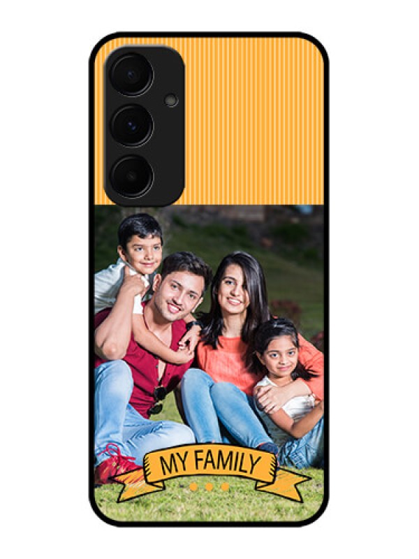 Custom Samsung Galaxy A55 5G Custom Glass Phone Case - My Family Design