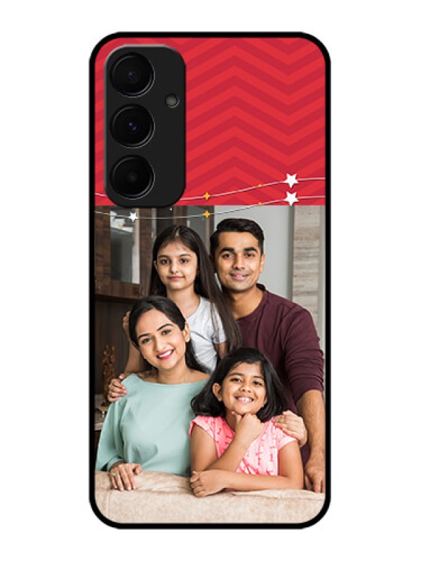 Custom Samsung Galaxy A55 5G Custom Glass Phone Case - Happy Family Design