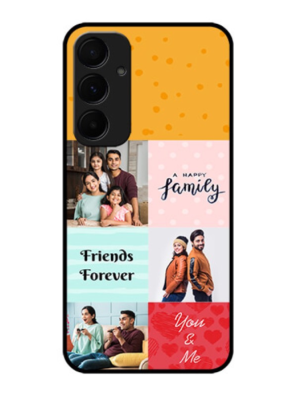 Custom Samsung Galaxy A55 5G Custom Glass Phone Case - Images With Quotes Design