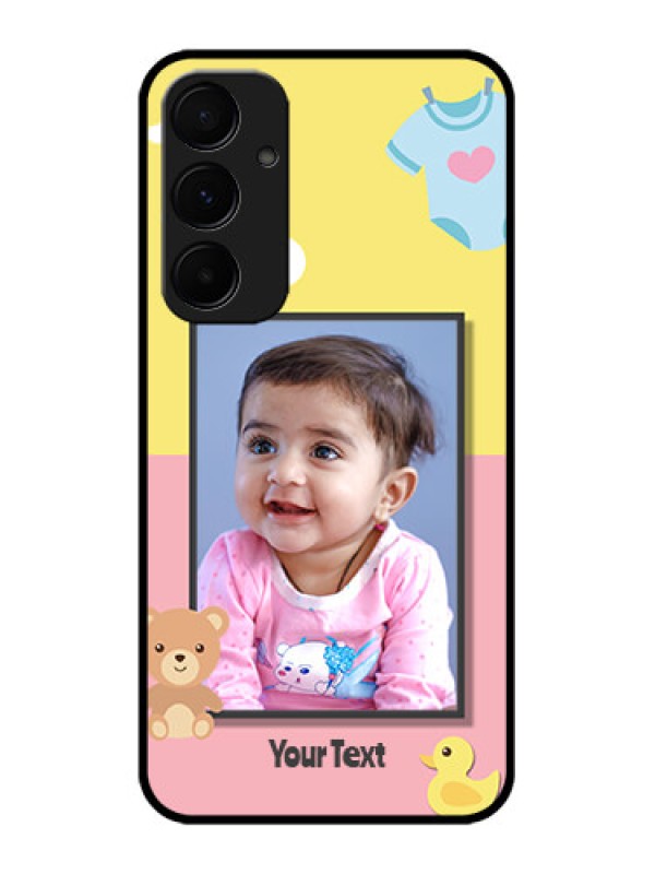 Custom Samsung Galaxy A55 5G Custom Glass Phone Case - Kids 2 Color Design