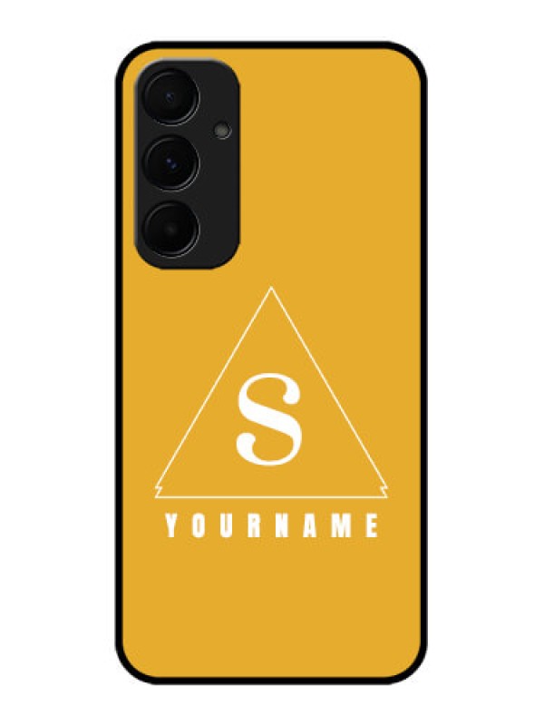 Custom Samsung Galaxy A55 5G Custom Glass Phone Case - Simple Triangle Design