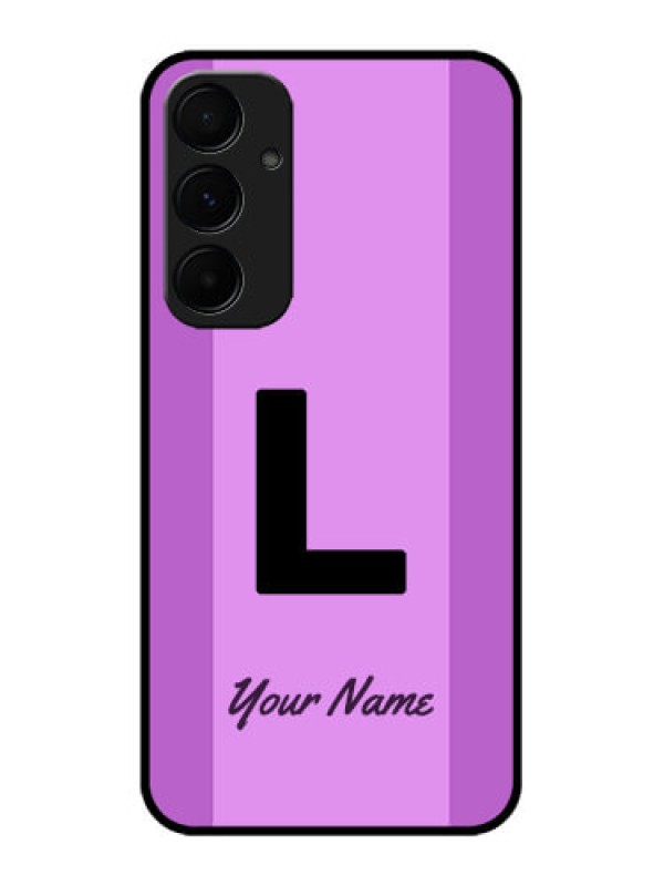 Custom Samsung Galaxy A55 5G Custom Glass Phone Case - Tricolor Custom Text Design