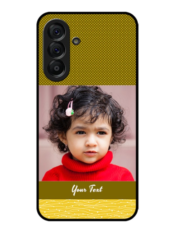 Custom Galaxy A56 5G Custom Glass Phone Case - Simple Green Color Design