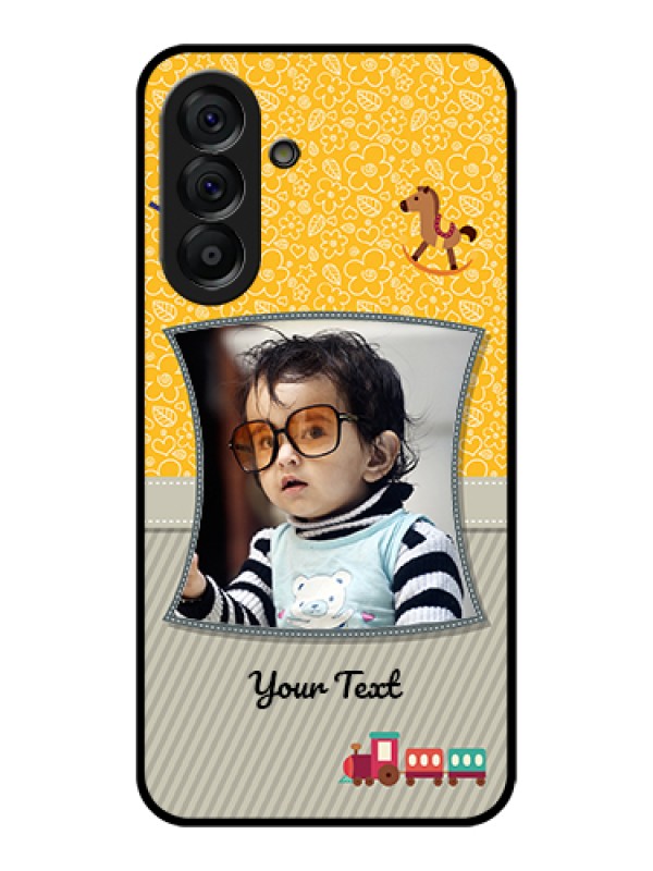 Custom Galaxy A56 5G Custom Glass Phone Case - Baby Picture Upload Design