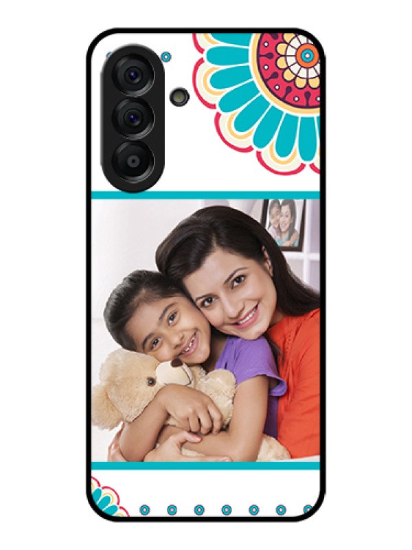 Custom Galaxy A56 5G Custom Glass Phone Case - Flower Design